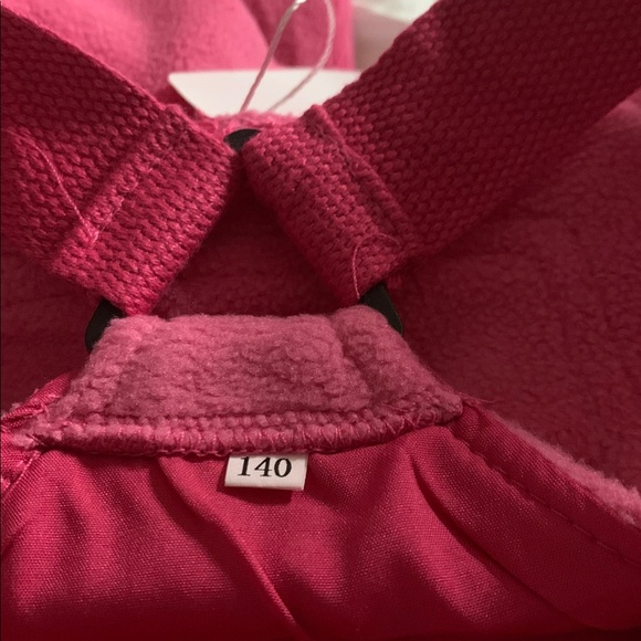 Girls Fleece Overalls Kids Warm Winter Loose Casual Jumpsuits with Pockets - Picture 10 of 10